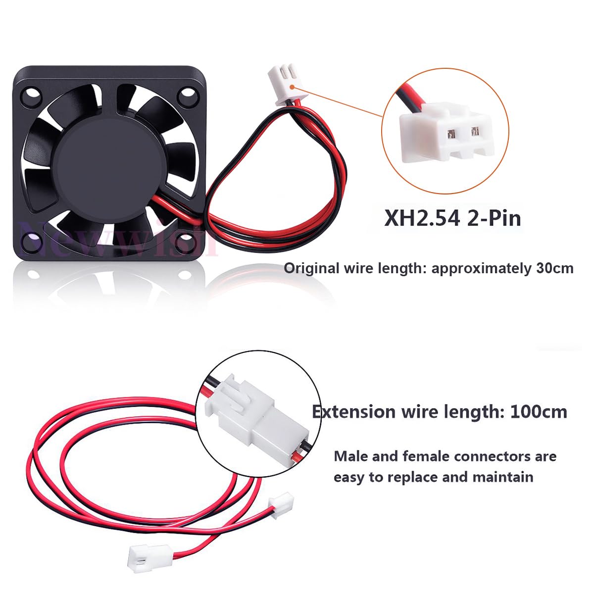 Ventola di raffreddamento 4010, 12 V, 4010, silenziosa, silenziosa, con cuscinetti idraulici CC 12 V 0,12 A, ventola senza spazzole, 40 x 40 x 10 mm, ventola di raffreddamento per stampanti 3D
