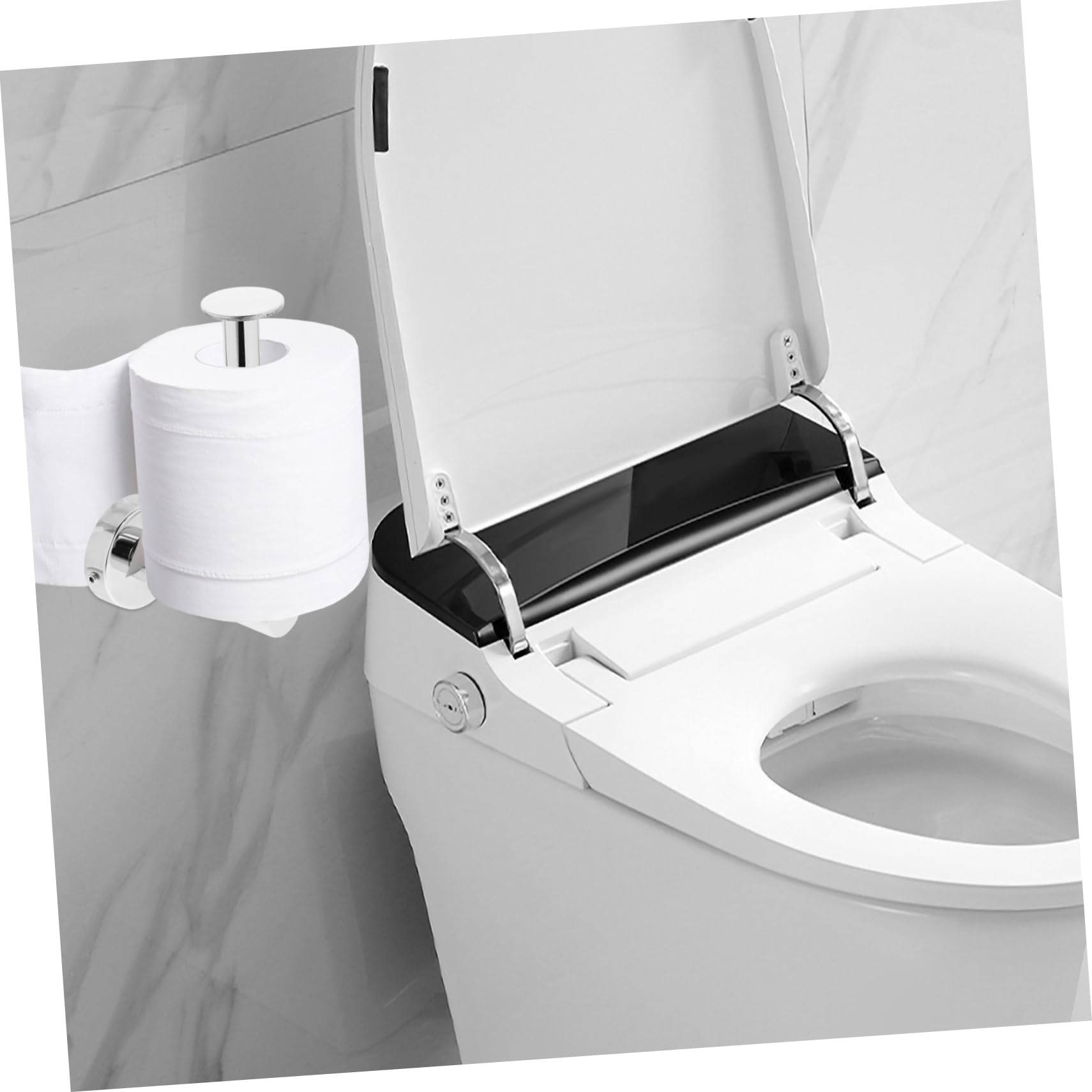 Porta Rotolo Carta Igienica in Acciaio Inossidabile Design Leva Per Organizzare i Accessorio Da Parete Per Bagno Casa e Hotel