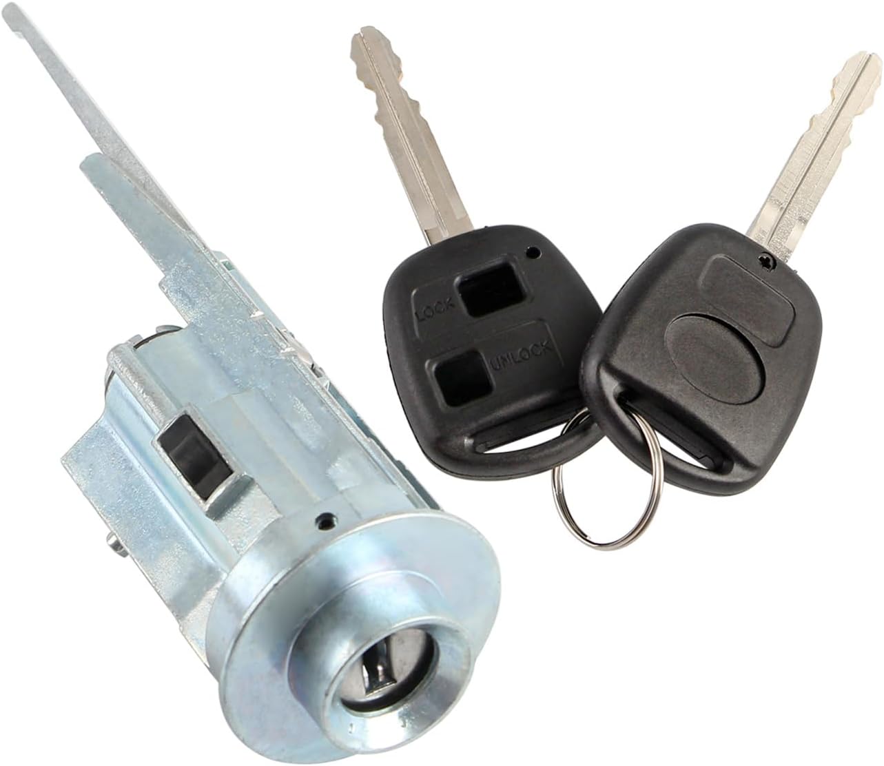 Ignition Lock Cylinder Switch Replace 89703-33070 69052-34040 Fit for Toyota 4runner Avalon Fj Cruiser Land Cruiser Sequoia Solara Tundra 2001-2014 LEXUS LX470 2003-2005, with 2 Keys