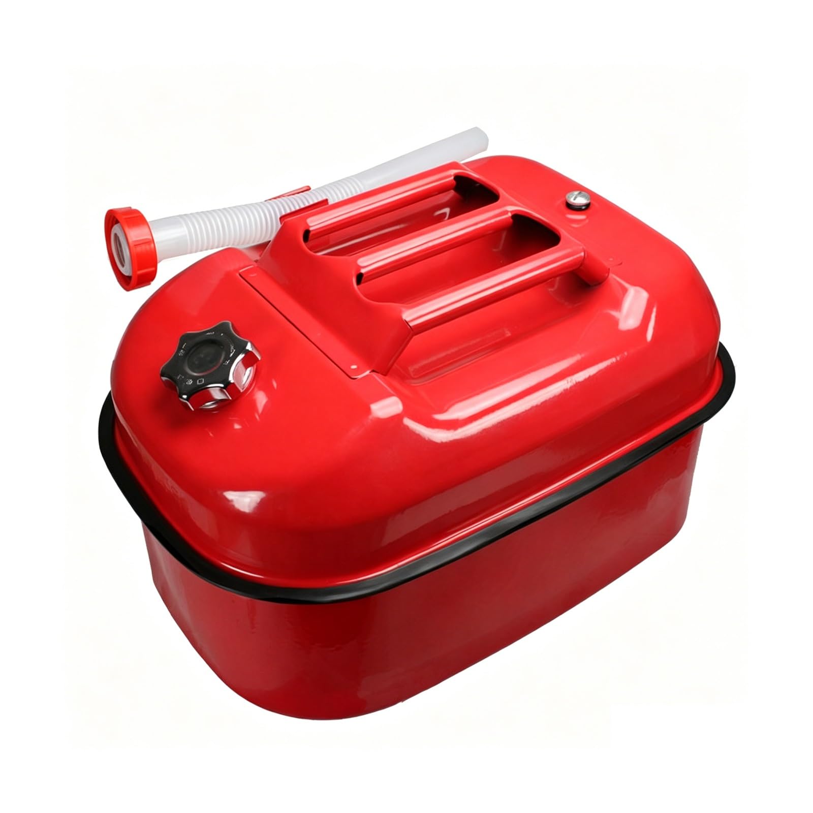 20L Metal Gas Can, Portable Fuel Storage Can with Spout, Leakproof Gasoline Container for Generator, Lawn Mower