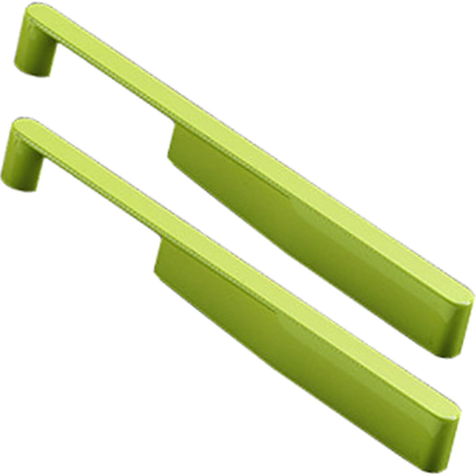 XIAODANHUA 2 Pcs Furniture Door Handles Zinc Alloy Drawer Pulls with Screws Green Kitchen Pull Handles for Cabinet Wardrobe Bedside Table (Hole Distance 224mm)