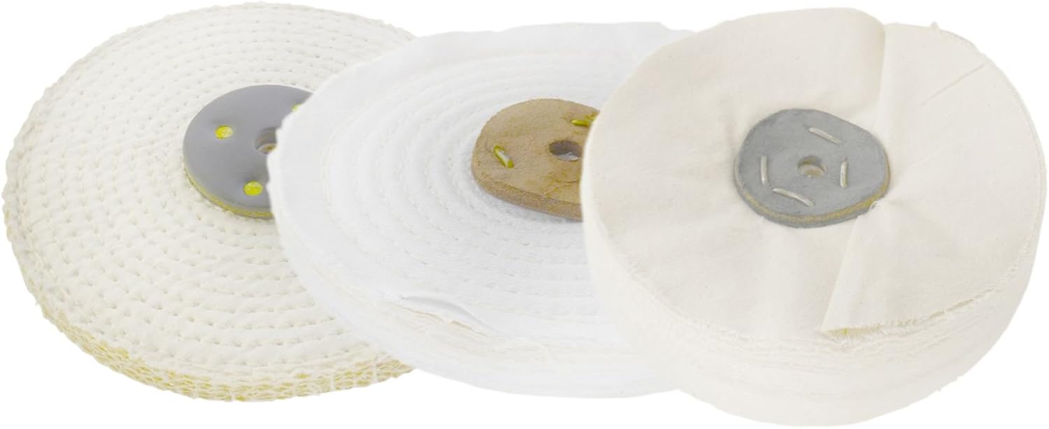 Coarse Medium Final G Polishing Buffing Mops Sisal Floppy 6" x 0.5" 1 Section