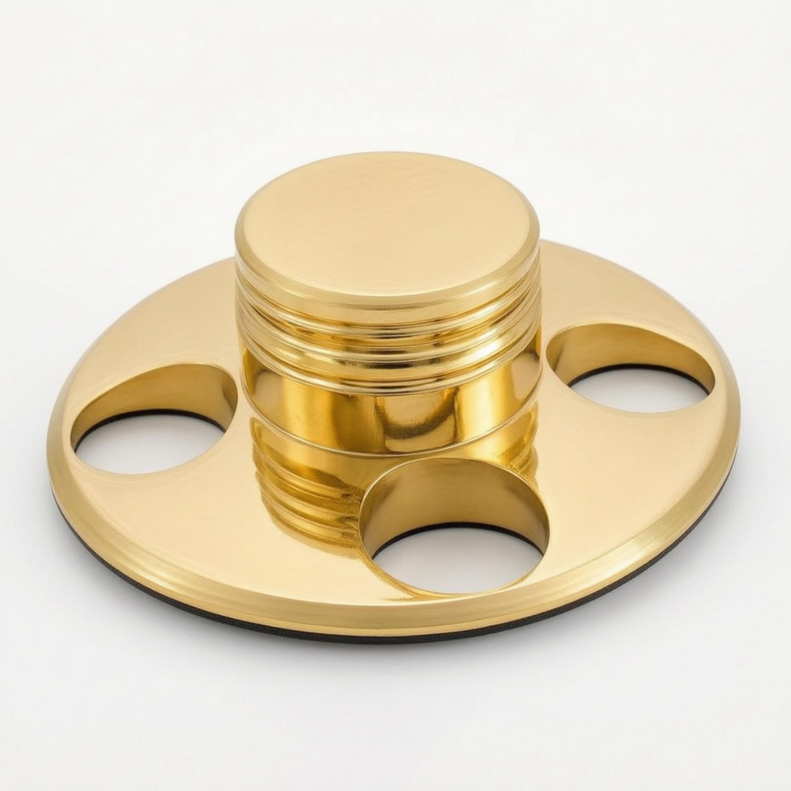 Stabilizzatore Antivibrazione Peso Disco Lucido Stabilizzatore Disco per Collezionisti di Vinili, Oro, 240g