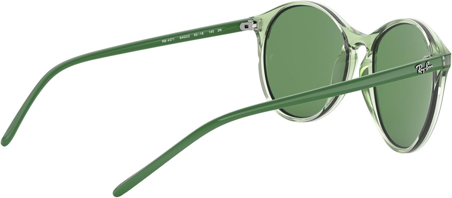 小物 RayBan RB4371 RB4371 Sunglasses in Transparent Pink and Dark Violet