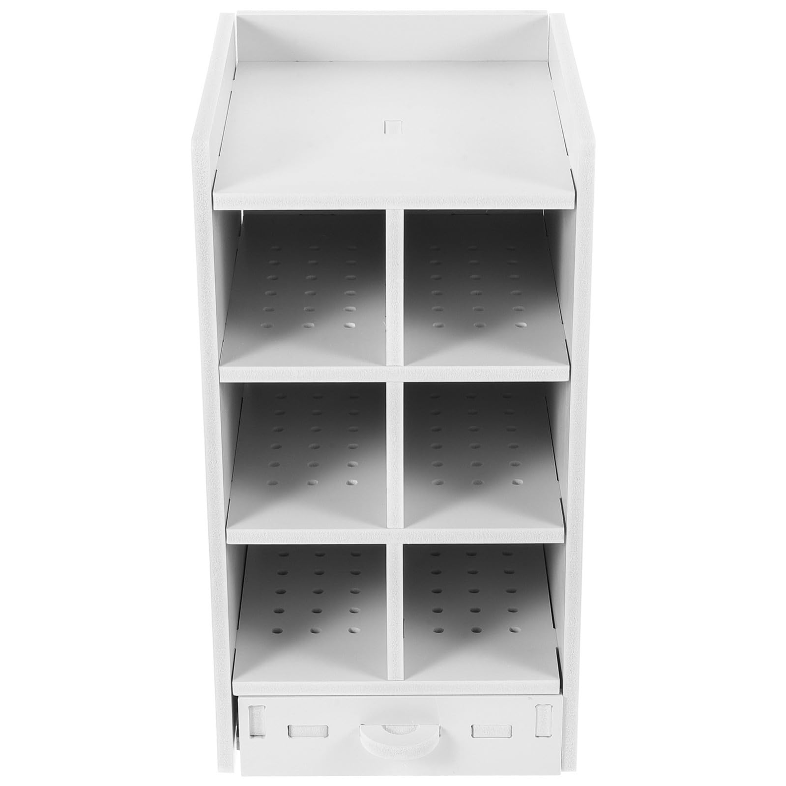 Portaombrelli in Legno Bianco Design Multi-scomparto, Resistente e Facile da Pulire, per Ingresso e Ospedali