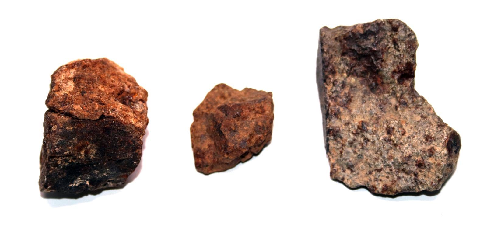 Chondrite Moroccoan Stony Meteorite Lot of 3 