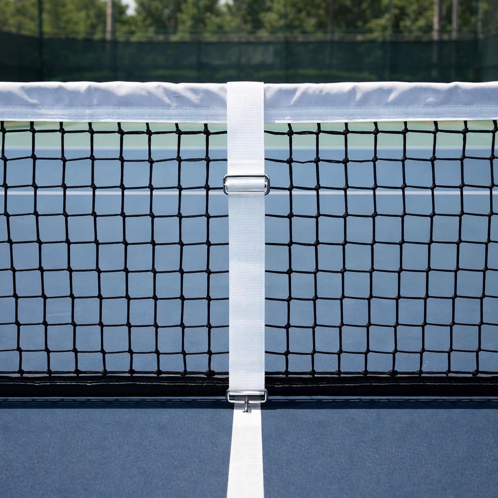 VGEBY Cinturino per Rete da Tennis, Cinturino Centrale per Rete da Tennis Cinghie Centrali Regolabili per Rete da Tennis Fibbia in Acciaio Inossidabile per Allenamento Sportivo