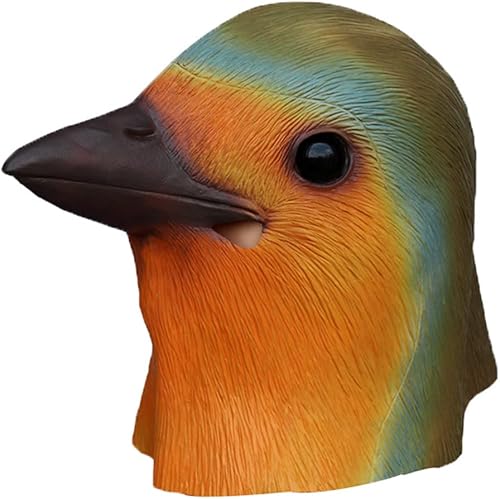 Miniatura 2 de Máscara realista de Robin Head 2023 para juego de roles, máscaras de cosplay para adultos, disfraz de fiesta de Halloween de látex