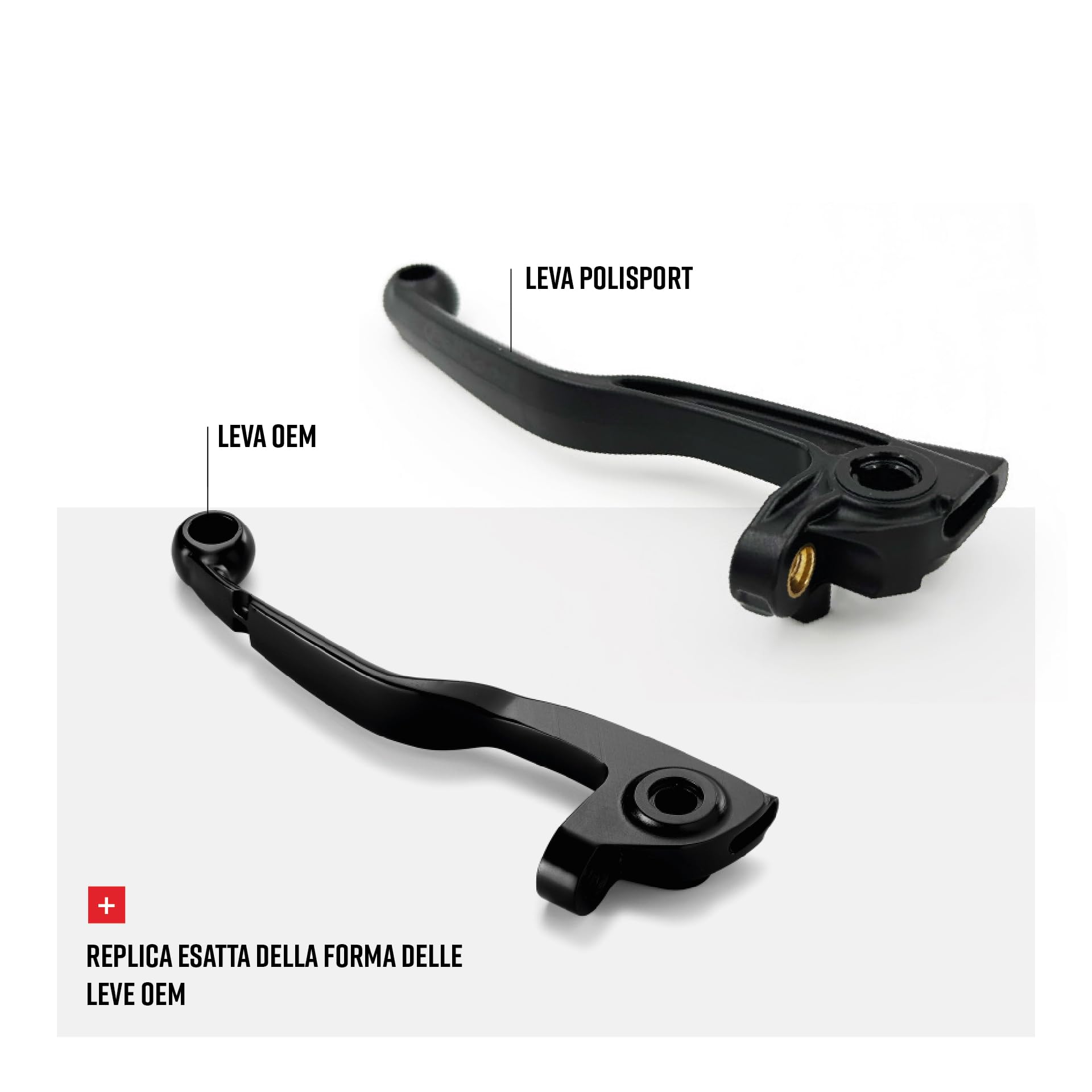 Polisport 91581 - Kit di Leve Infrangibili APT BETA Nero
