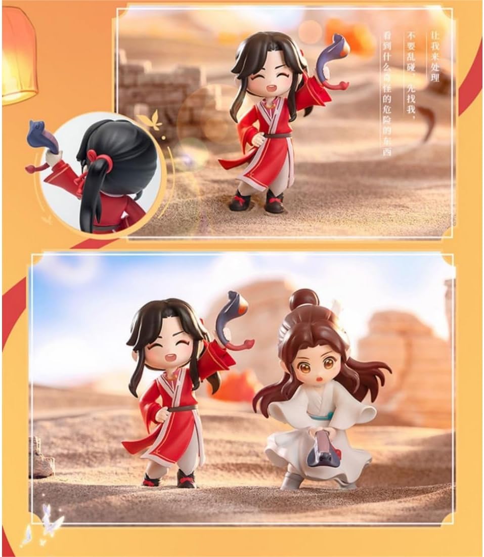 Heaven Officials Blessing Figures, Desktop Decorations，Q Version Character Ornaments，Collectible Toys (Ban Yue Mi Zong)