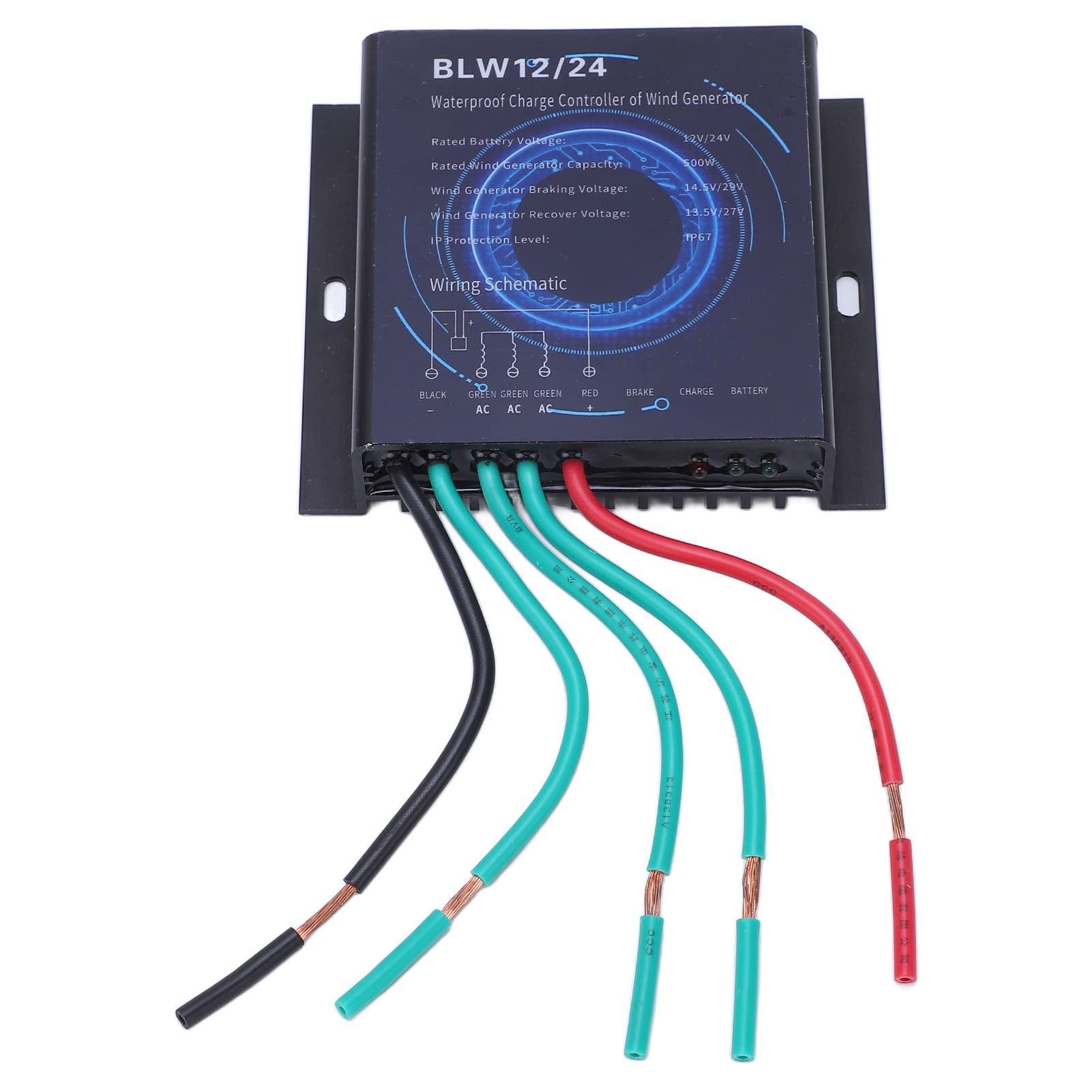 RTLR Wind Turbine Controller, 500W 12V/24V, Aluminium Alloy Casing, Modular Design for Power-image-5