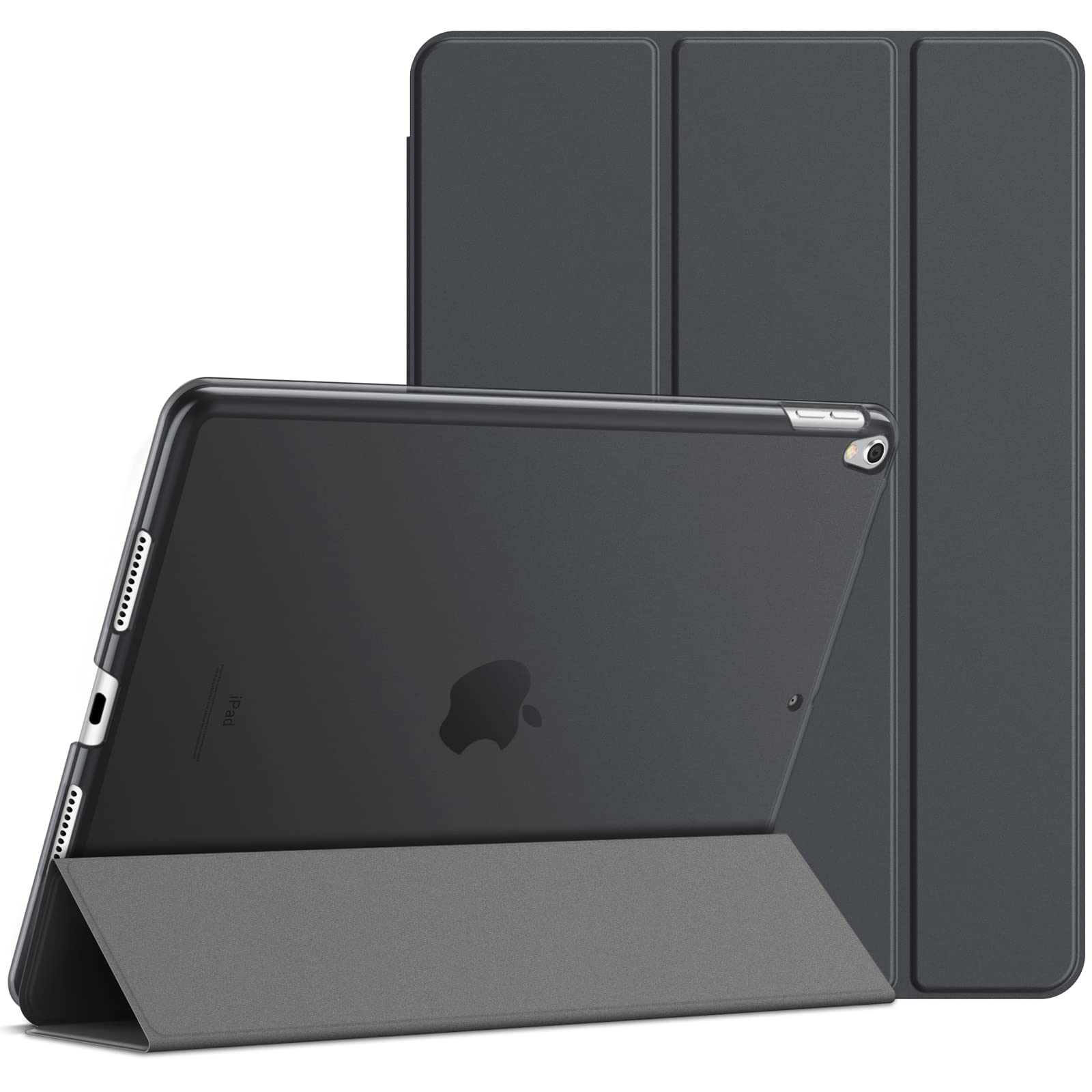 JETech Case for iPad Pro 10.5-Inch and iPad Air 3 (10.5-Inch 2019, 3rd Generation), Smart Cover Auto Wake/Sleep Cover (Space Gray)