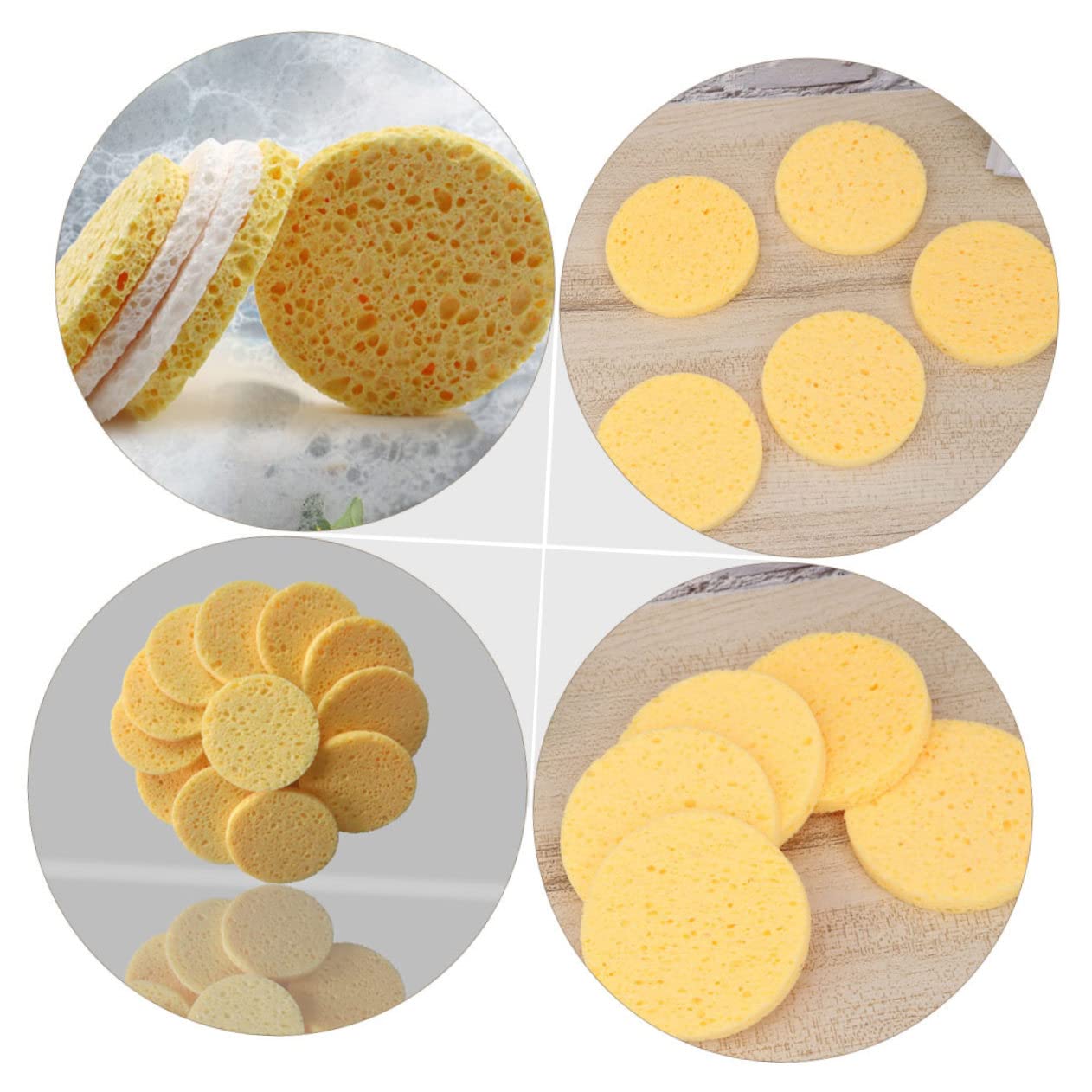 GALPADA 100stücke Puderquasten Für Make-up-entfernung Gesichtsschwämmchen Aus Premium-material Kosmetikpads Für Hautpflege Make-up-entfernungsschwämmchen Zur Einfachen Reinigung