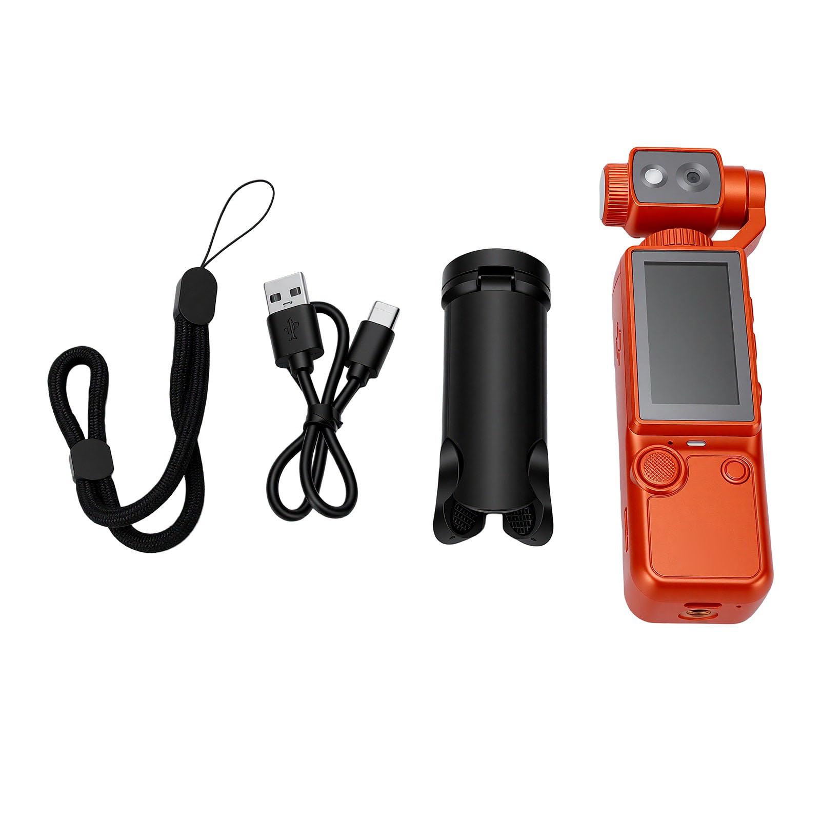 Videocamera Portatile, 4K Obiettivo Rotante 180°, Zoom 16x