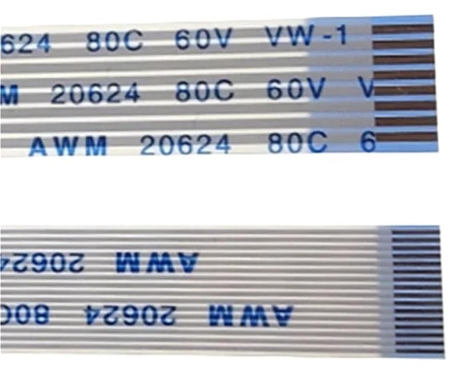 10PC FPC FFC Nastro Cavo Piatto Flessibile 14 Spille Passo 0.5MM 1.0MM AWM 20624 80C 60V Lunghezza 6/10/15/20/25/30/40 CM Avanti Indietro