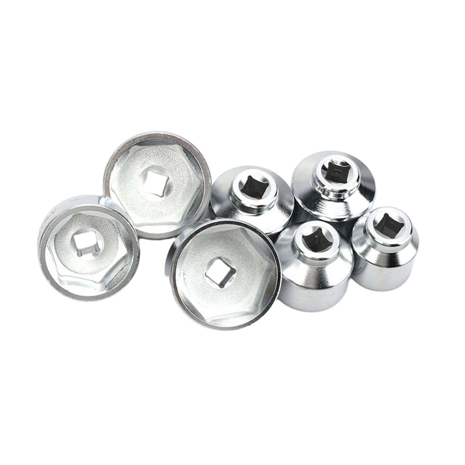 Outil de Retrait de Bouchon de Filtre à, Outil de Démontage Universel, Entraînement 3/8 "24mm-38mm, 7 Pièces