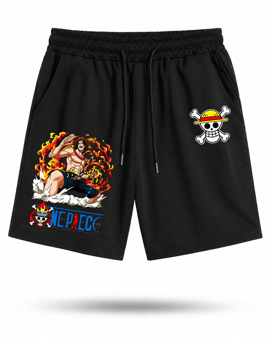 Ace Fire Thunder Men's Anime Graphic Print Shorts-picture-54
