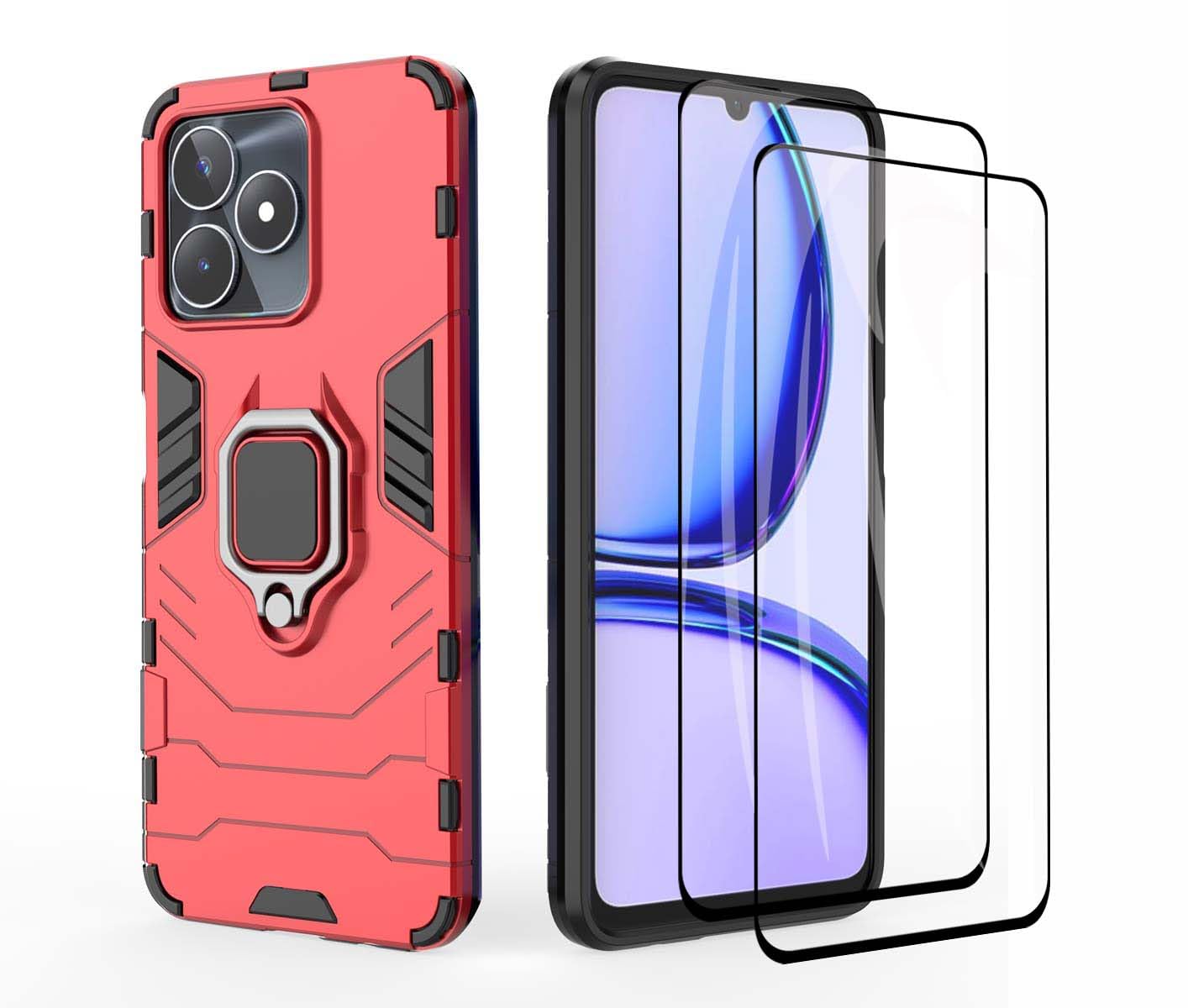 YUXING Silicone Cover per Realme C53 - Moda Modello Carino Custodia Design Sottile Slim Cover Antiurto, Antiscivolo Elegante, Protezione Totale (Nero