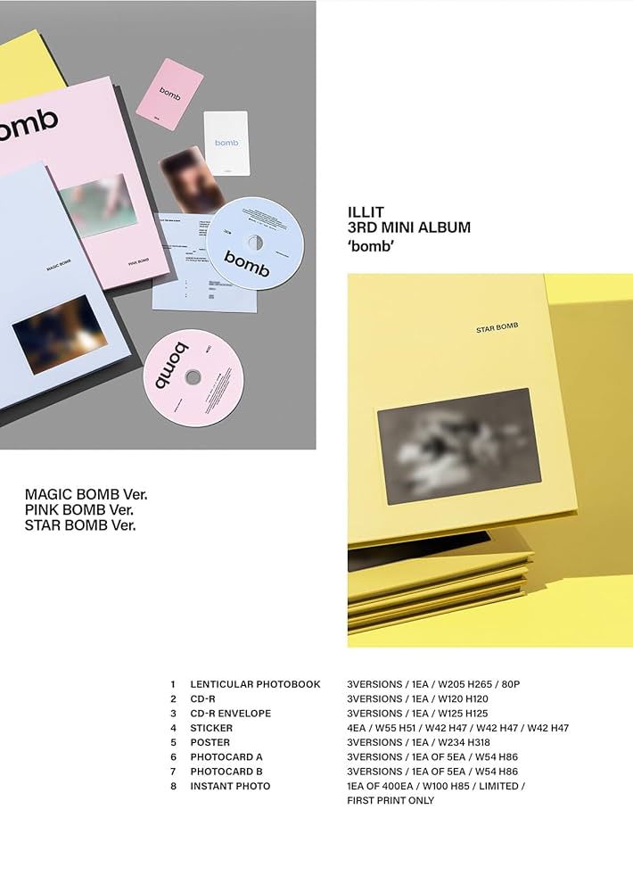 Amazon.co.jp: 3枚セット 【早期購入特典あり】 ILLIT bomb 3rd