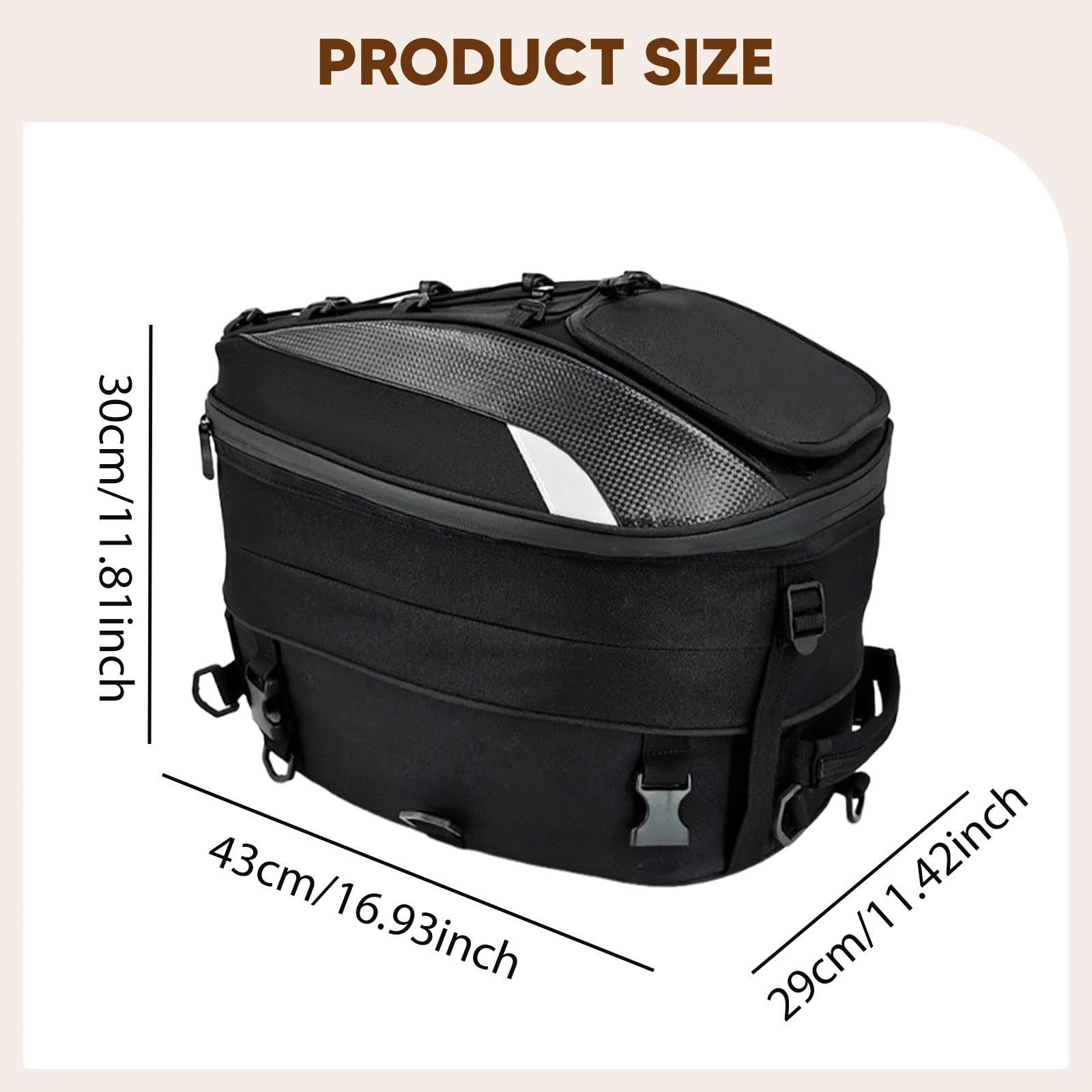 Borsa per casco, zaino posteriore traspirante e di grande capacità, per spostamenti quotidiani, ciclismo, attività all'aperto