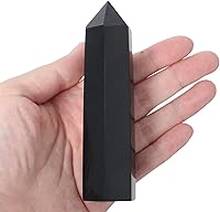 Vista 11 de Varitas de cristal de obsidiana, Cuarzo rosa