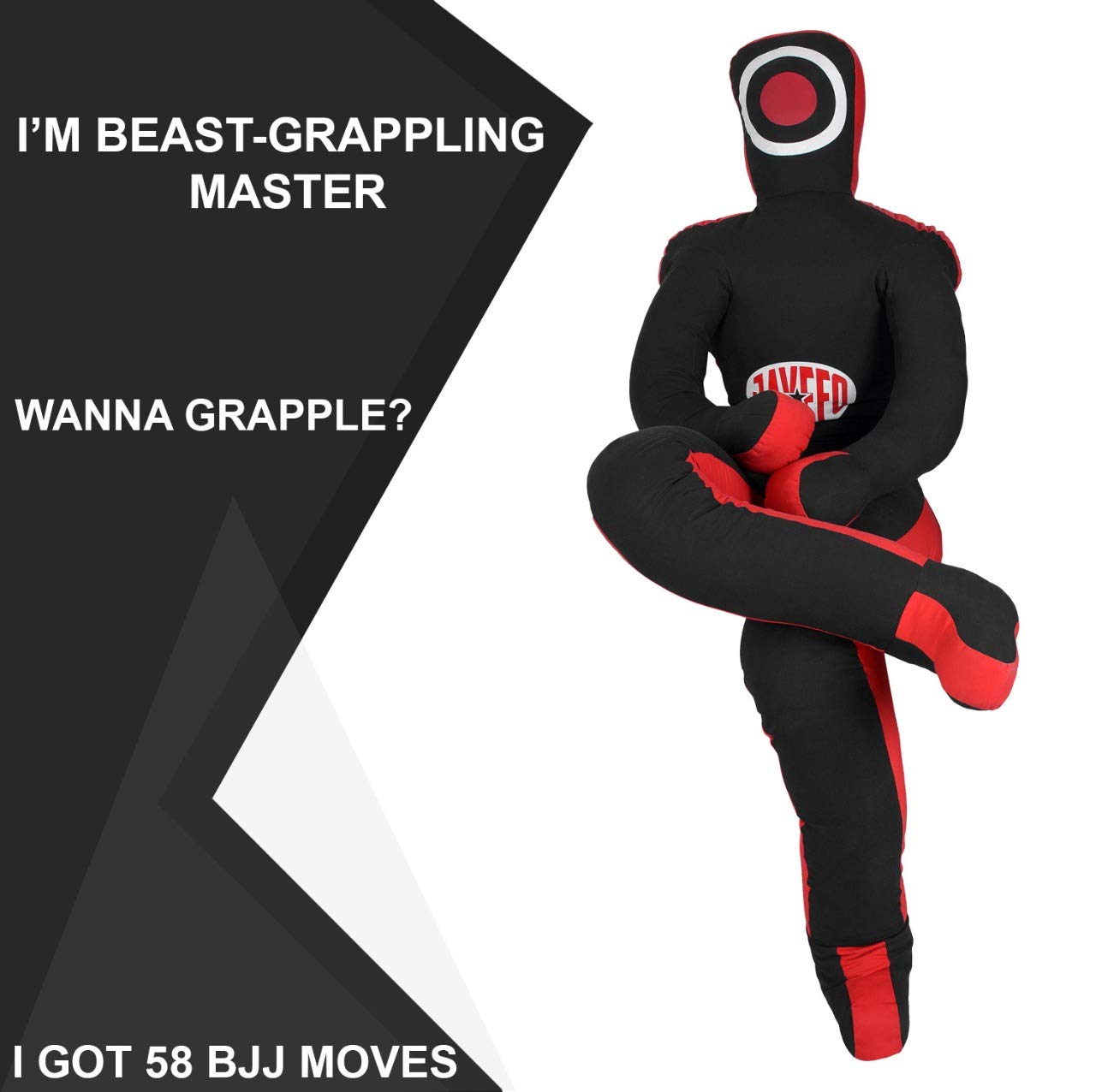 Mannequin de lutte vide pour arts martiaux, kickboxing, sparring, Muay Thai, BJJ entraînement à