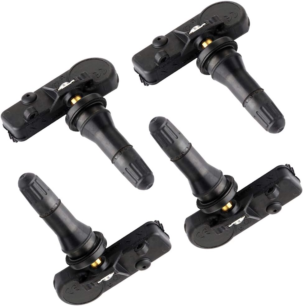 SCITOO Programmed Tire Pressure Monitoring System Sensor Tire Pressure Sensor Kit TPMS Replacement fits for Alfa Romeo for Dodge for Fiat for Jeep for Ram for VW 433MHz