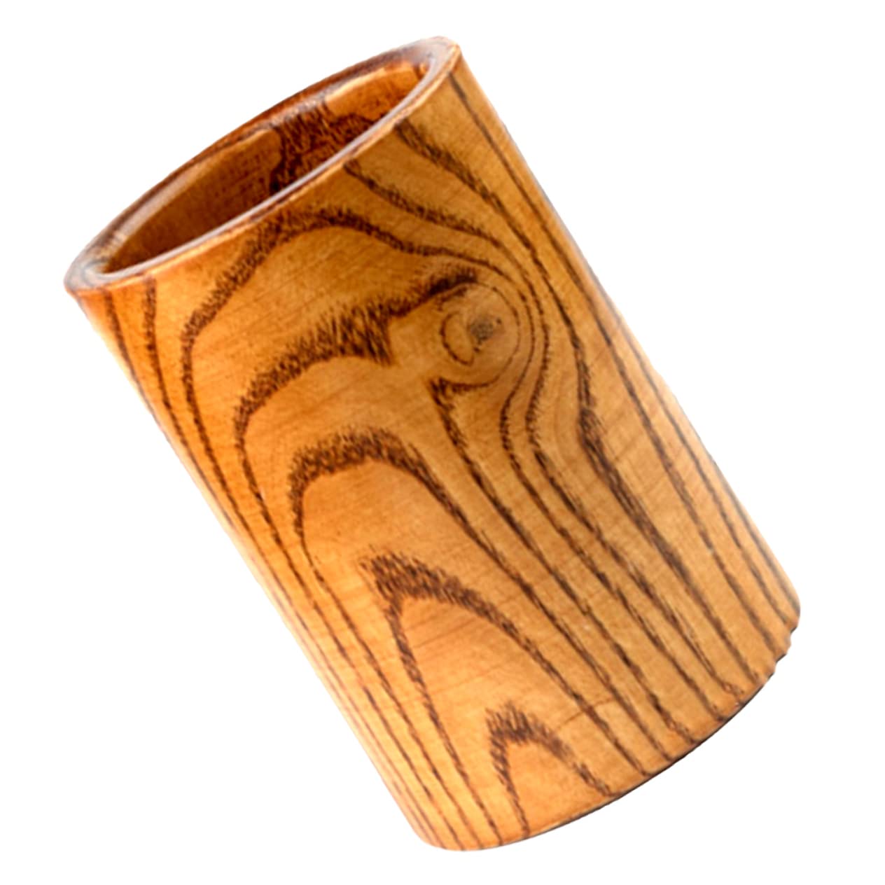 Ciieeo 1Pc Creative Wood Utensil Holder for Kitchen Countertop Stylish Chopsticks Organizer with Drain Design Space Saving Kitchen Tool Storage Utensil Canister