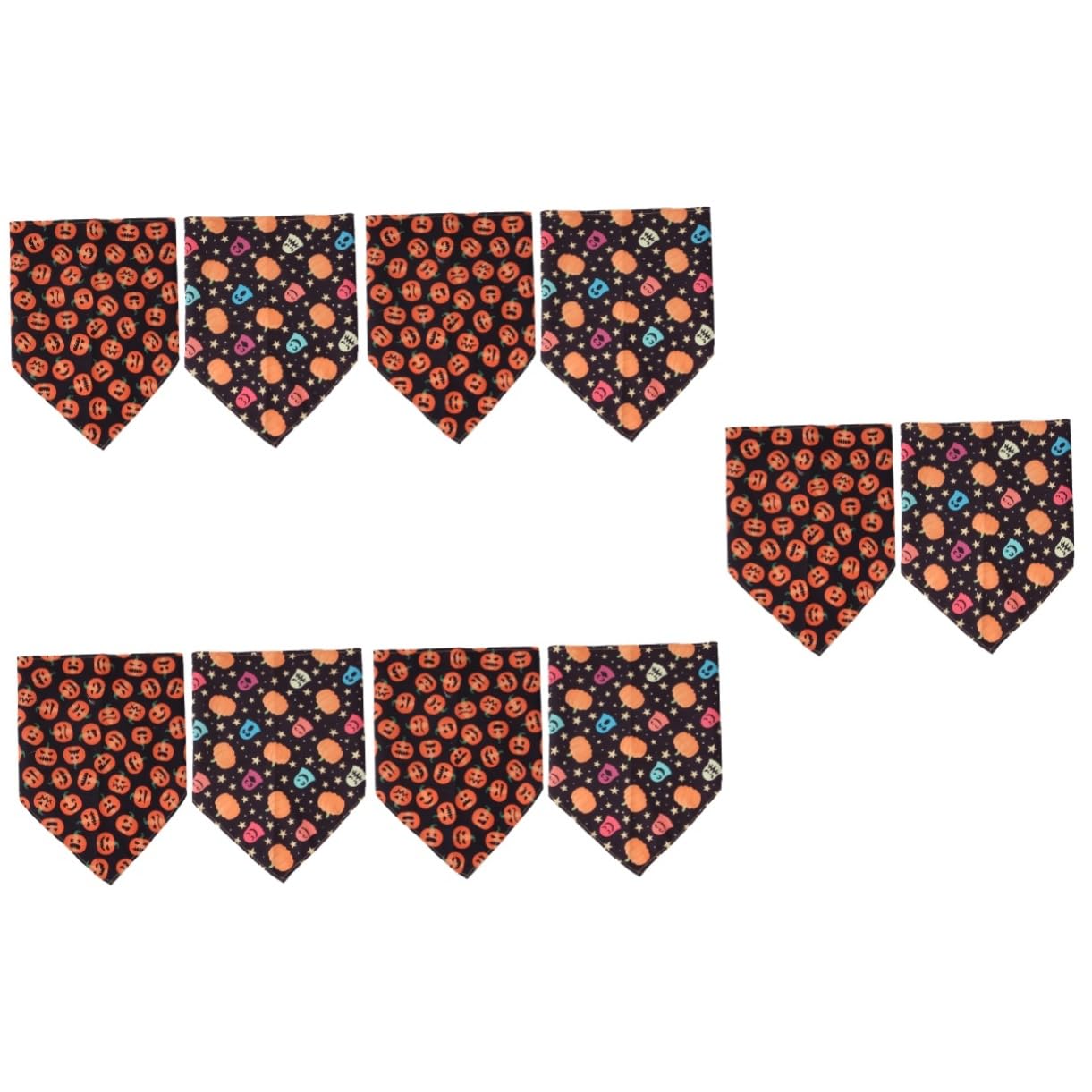 Bandana pour animaux domestiques Halloween : tissu polyester léger et lavable