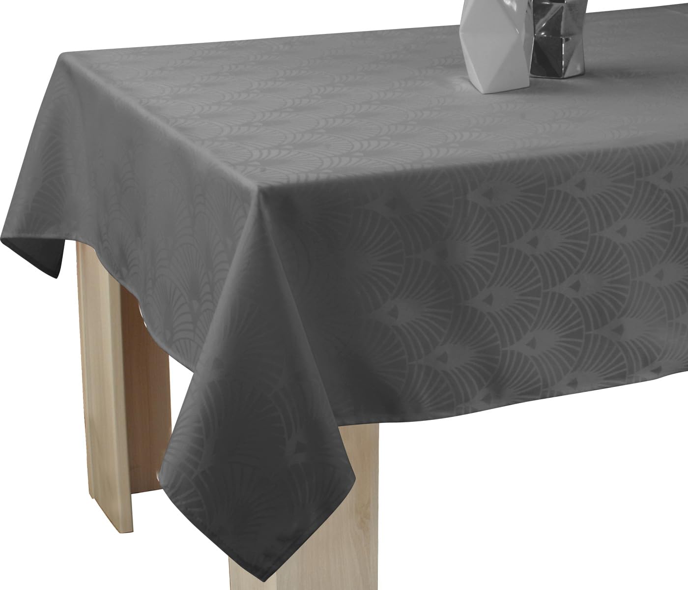 Le linge de Jules Stain Resistant Tablecloth Kobe Blue Oval 150x240cm