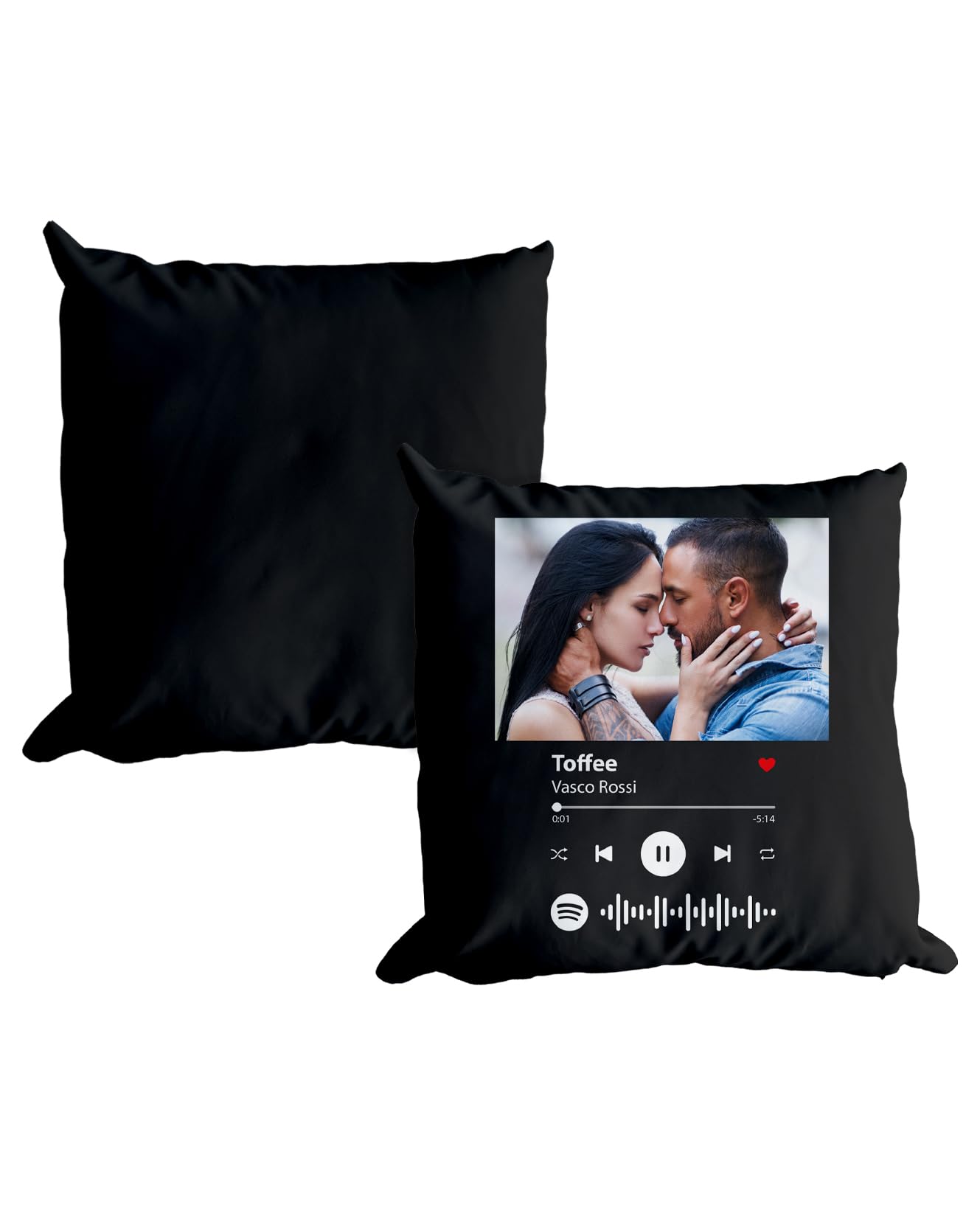 Cuscino Spotify Personalizzabile 40x40 Cm - Con Tua Foto E Canzone Preferita - Foto 7