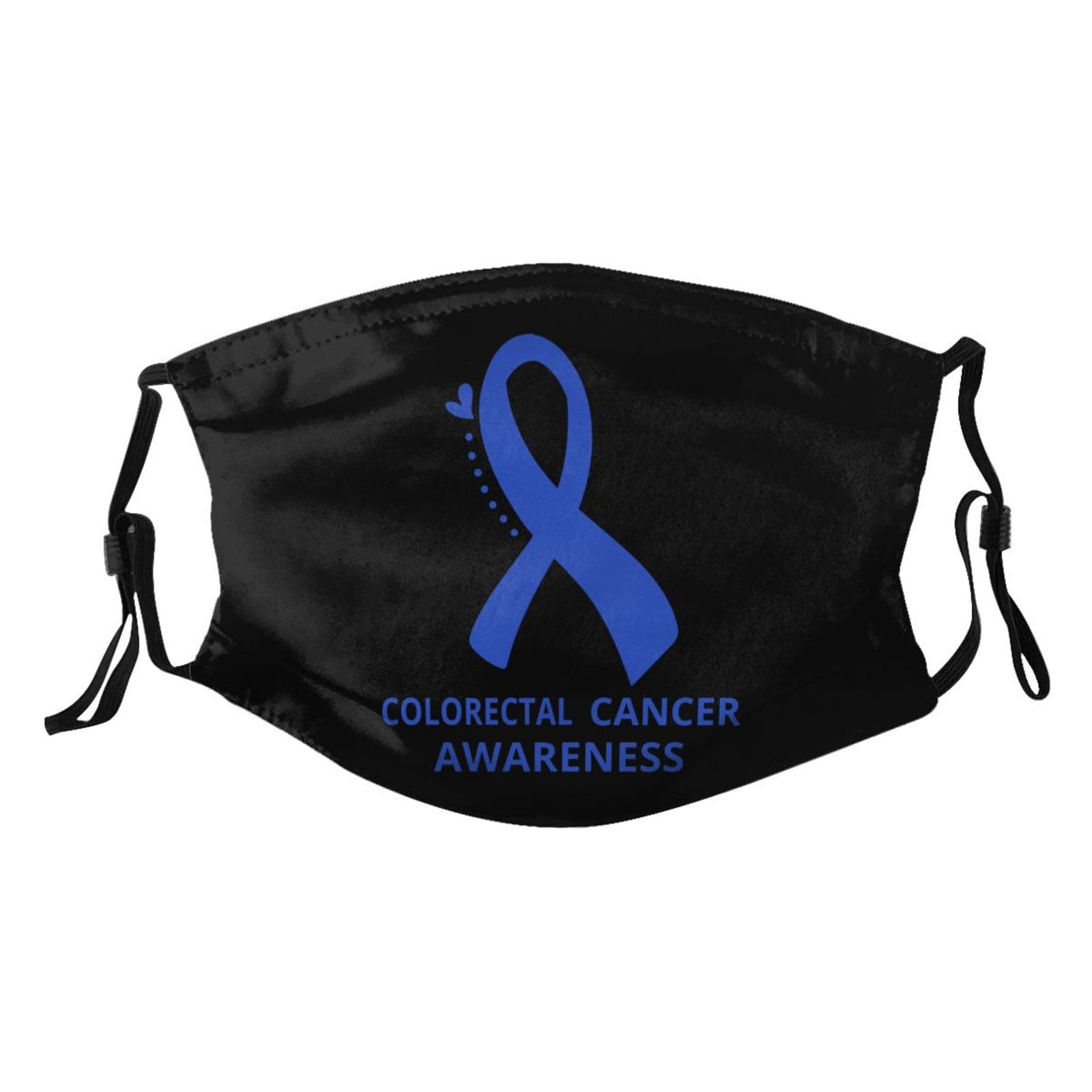 Colorectal Cancer Awareness Adult Dust Mask Adjustable Dust Face with 2 Filter