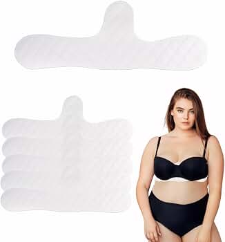 Under Breast Sweat Pads - Cotton Bra Liners For Sweat Absorption (6 Pack, Size M)