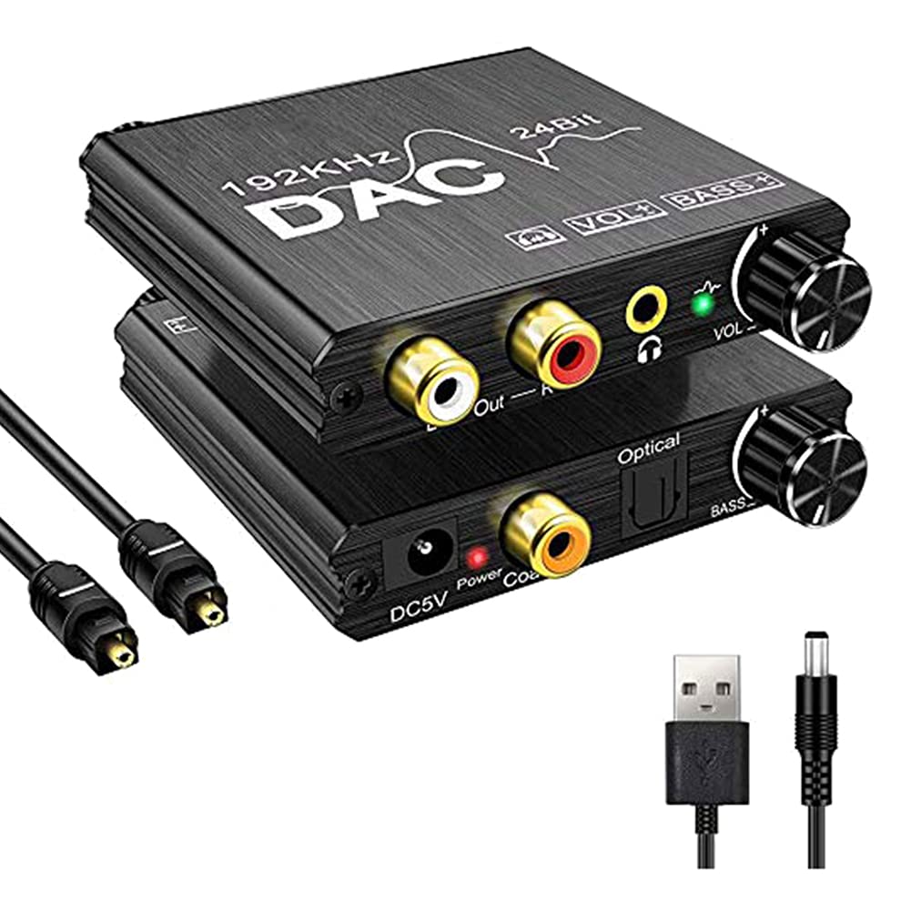 Convertidor de audio digital a analógico con regulación de graves para optimizar tus altavoces 8