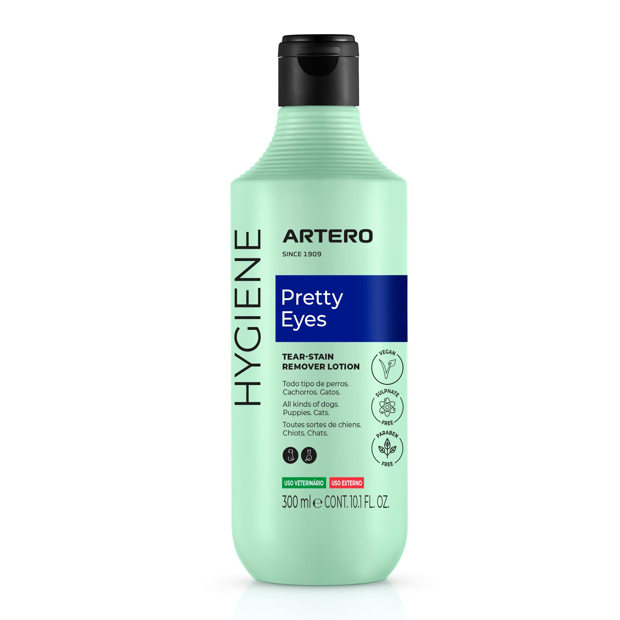 ARTERO Pretty Eyes. Tear Stain Remover. Professional grooming eye cleaner & stain reducer.