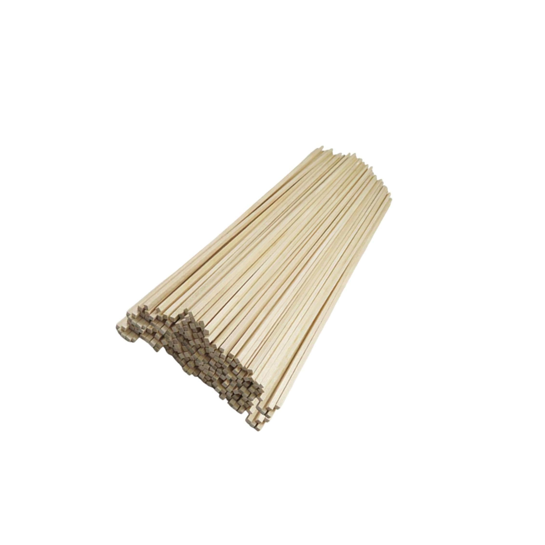 PIXZCSA Hardwood Strips Square Wood Dowel Rods Versatile Unfinished Wooden Rods for Crafting and Woodworking Unfinished Sticks, 150x4x4mm