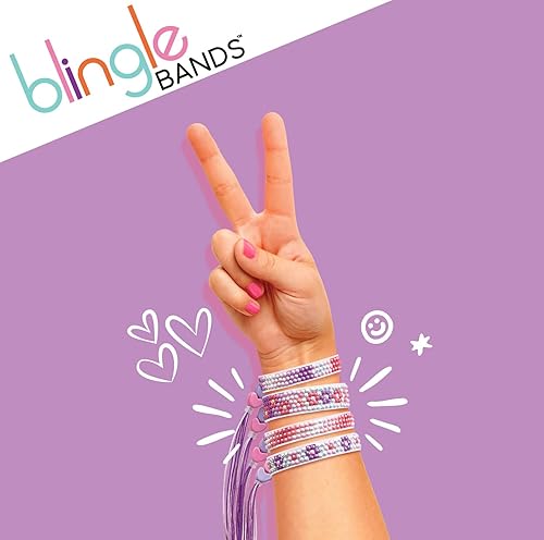 Miniatura 15 de Blingles Bands - Pulsera de la amistad con gemas para bricolaje, estudio de lujo de 8 bandas, actividad artística y artesanal para edades de 7 años
