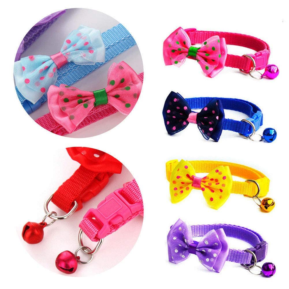 Petlicious & More® Dog Cat Pet Bowknot Cute Bow Tie Bell Adjustable Puppy Kitten Necktie Collar (Buy 1 Get 1 Free) Color May Vary (B09K554DGT) Amazon Price History, Amazon Price Tracker