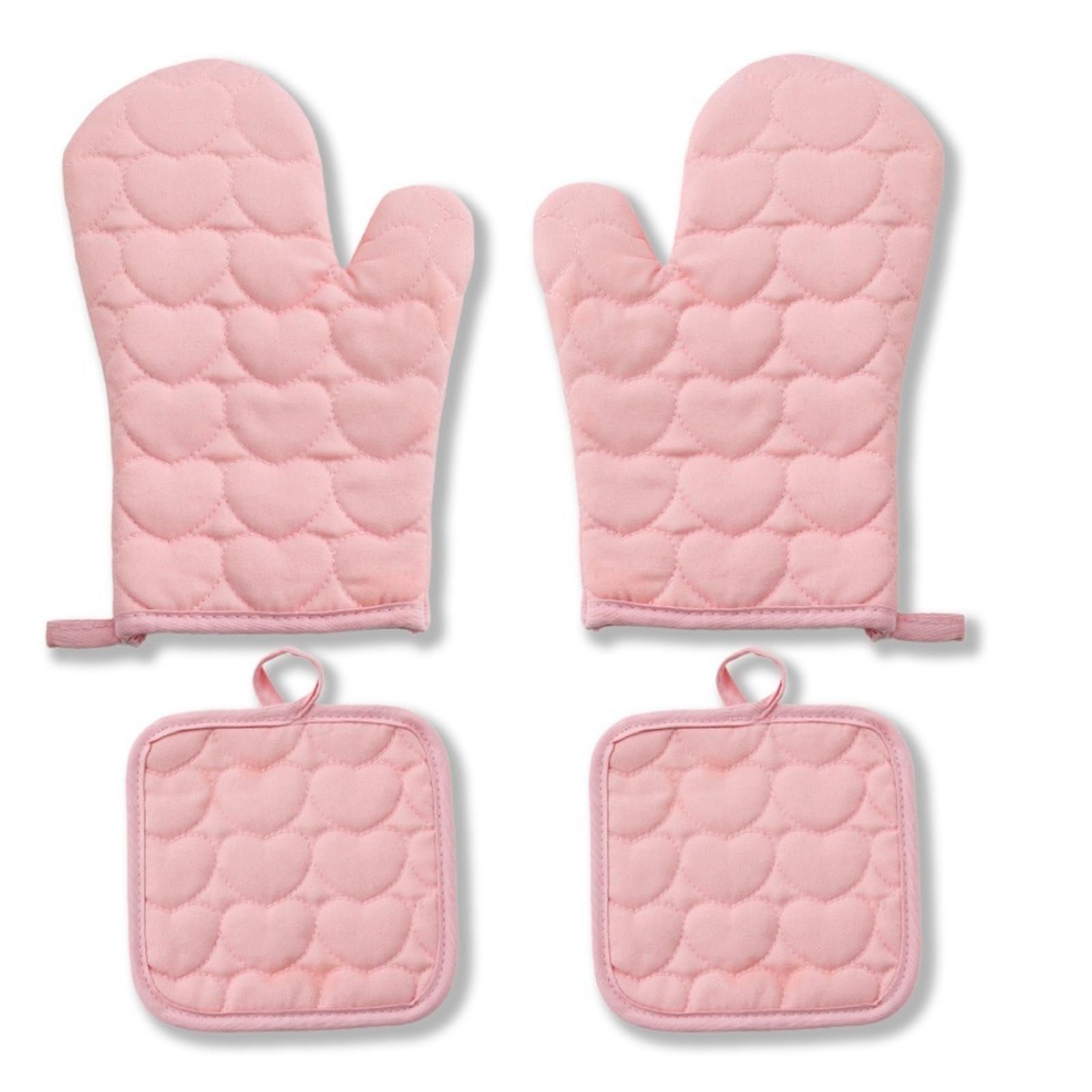MRKU Baking Mitts Cooking oven gloves Heat Resistant,Multicolor Thickened Heat Nonslip Microwave 4 pieces