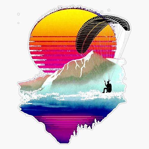 Adhesivo de vinilo para parapente de parapente y pasión, impermeable, para ventana de laptop, 5 pulgadas