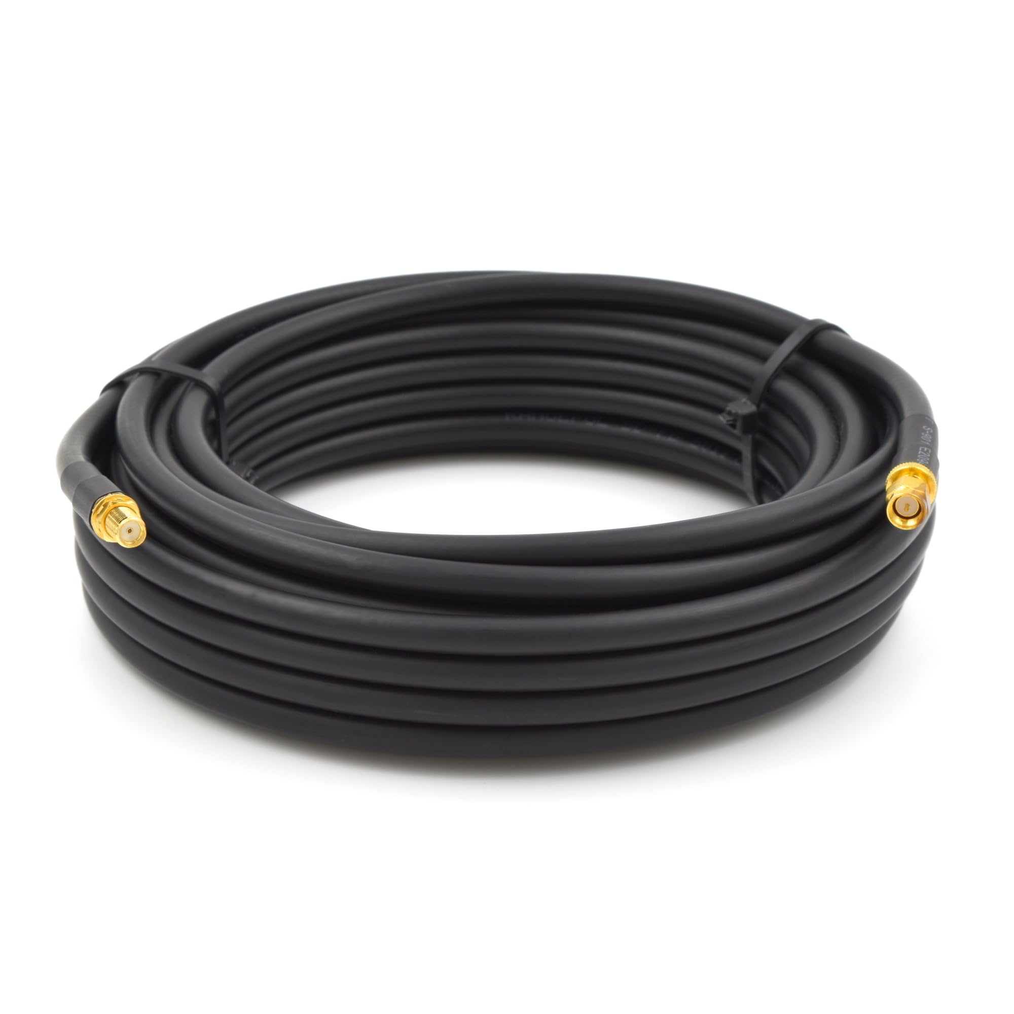RANGEFUL 2m 6.6ft Ultra Low Loss Coax Cable 5D-FB diameter 7.5mm Extension Lead Black SMA Male to SMA Female Coaxial 50ohm for 4G 5G Router Aerial WIFI GPS Antenna - Image 2