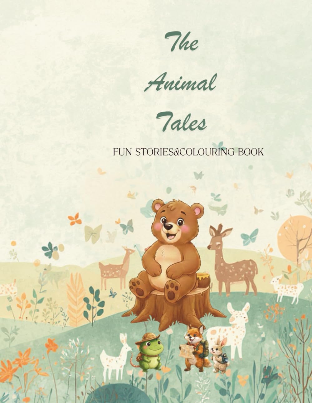 The Animal Tales: Fun Stories & Coloring Book