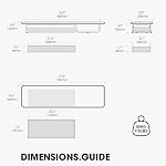 FENGE Dual Monitor Riser, 37 Inch Monitor Stand for Desk, Solid Wood Desk Shelf with Large Drawer Organizer, No Assembly Computer Stand for PC, Laptop, Printer, TV, Oak