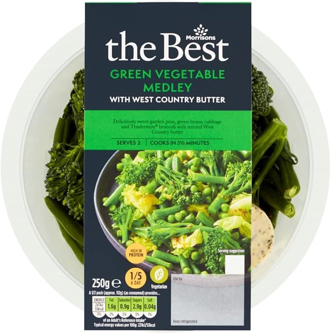 Morrisons Green Vegetable Medley with West Country Butter, 250g