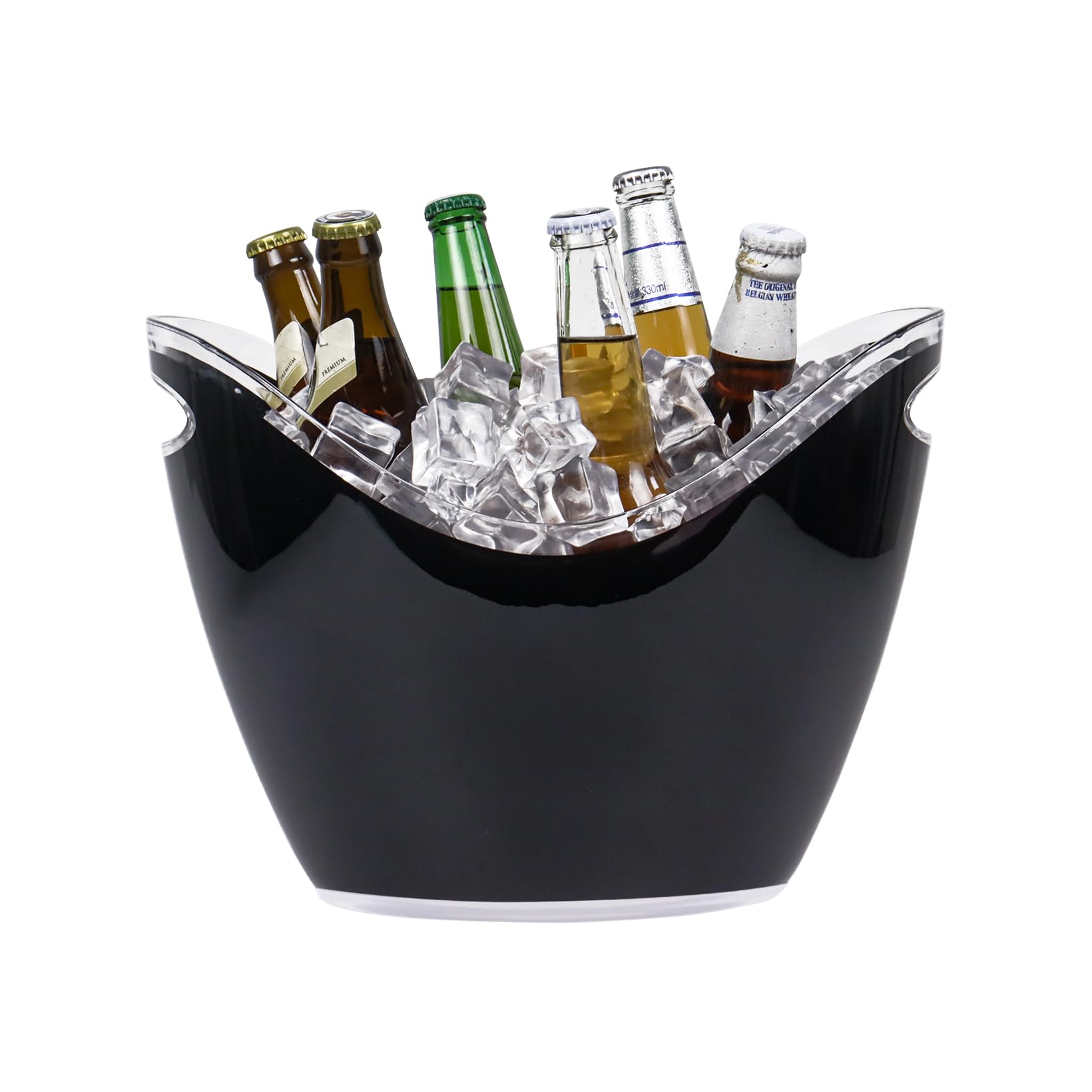 8L Large Ice Bucket with Handle,Acrylic Ice Bucket Beverage Tub Champagne Bucket Large Drink Bucket for Party,Bar,Home Cooling Beer, Champagne and Wine