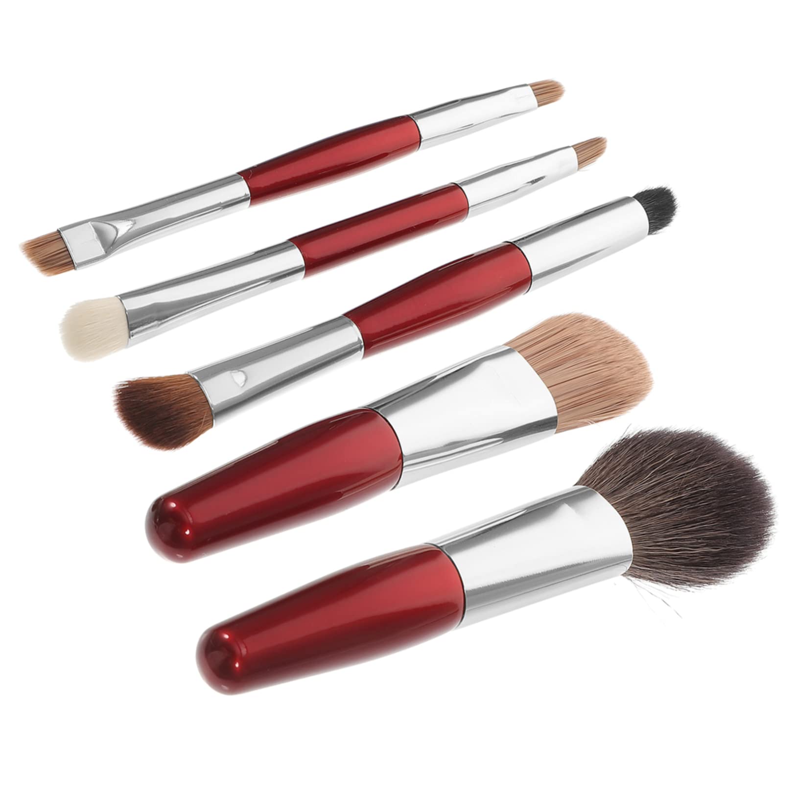Didiseaon 3 Ensembles pinceau de maquillage avec trousse makeup make up maquiage maquillage femme fournitures de maquillage pour femmes Se maquiller rougir poudre tube en aluminium