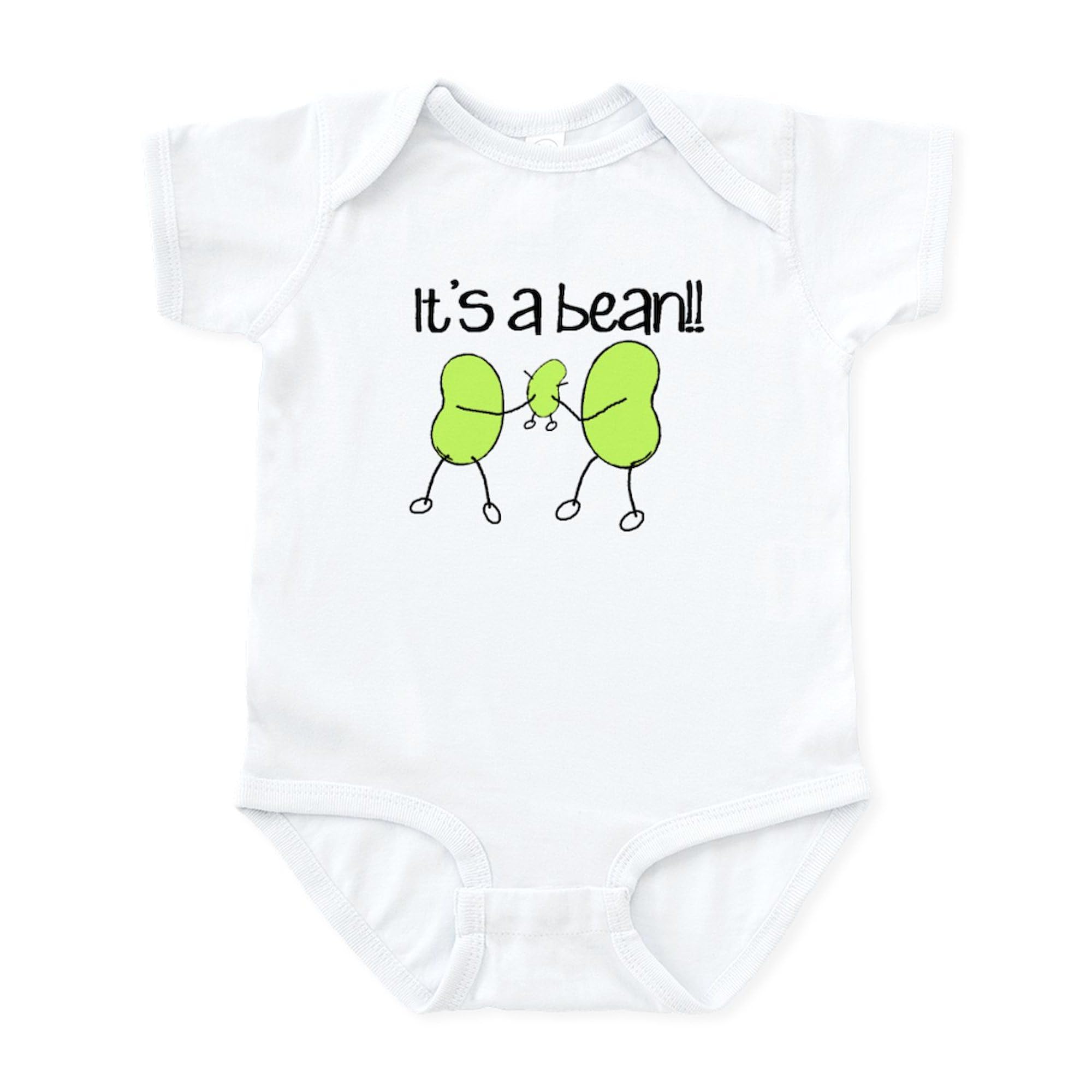 CafePress Baby Bean Infant Bodysuit Cute Infant Bodysuit Baby Romper Cloud White