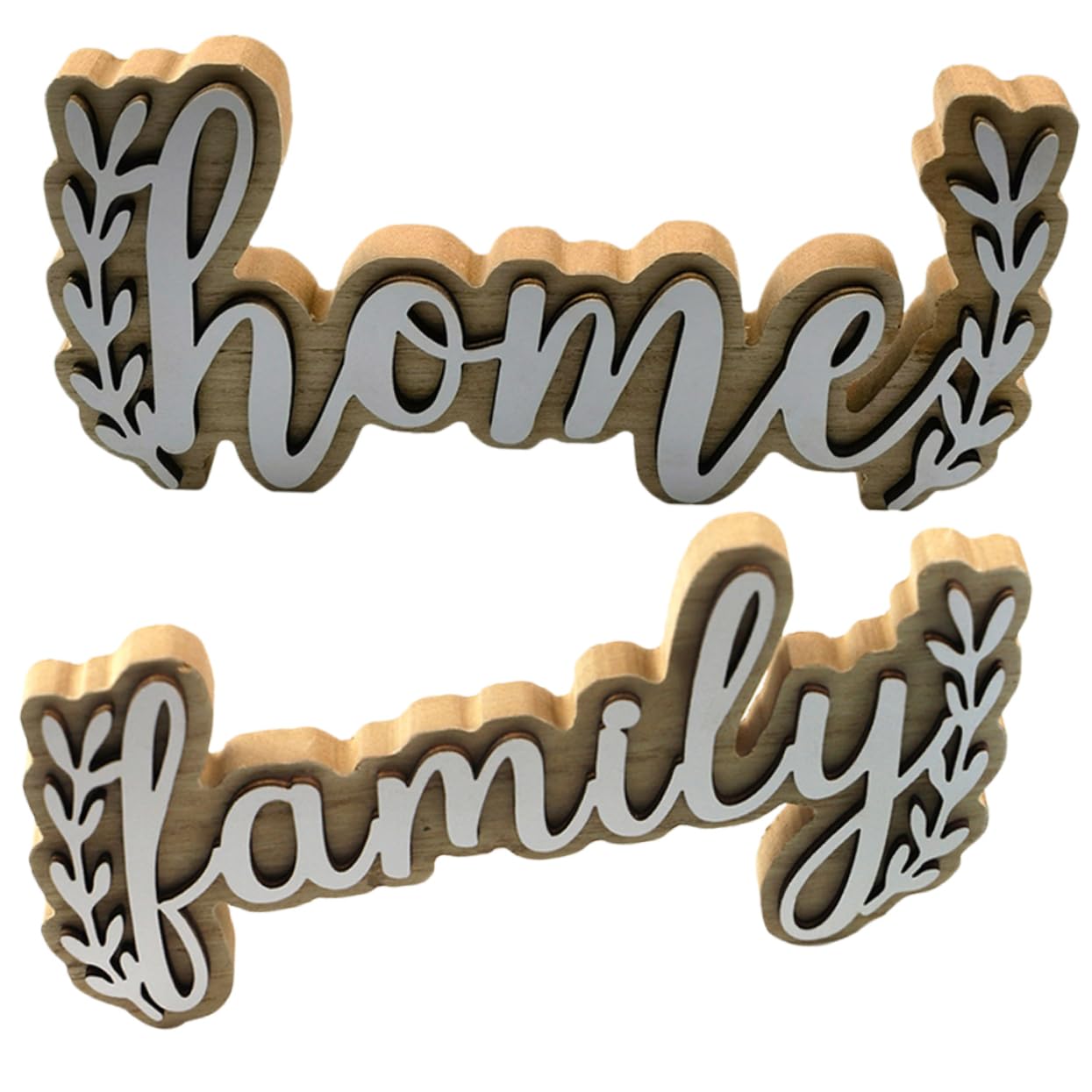 FUNOMOCYA Wooden Letter Ornaments 2pcs Delicate Wooden Letters Home Decor Wall Decor Letters