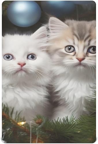 Fitted Crib Sheets Christmas Tree Kittens Baby Crib Sheets for Boy & Girl Toddler Mattress Sheets 21216555