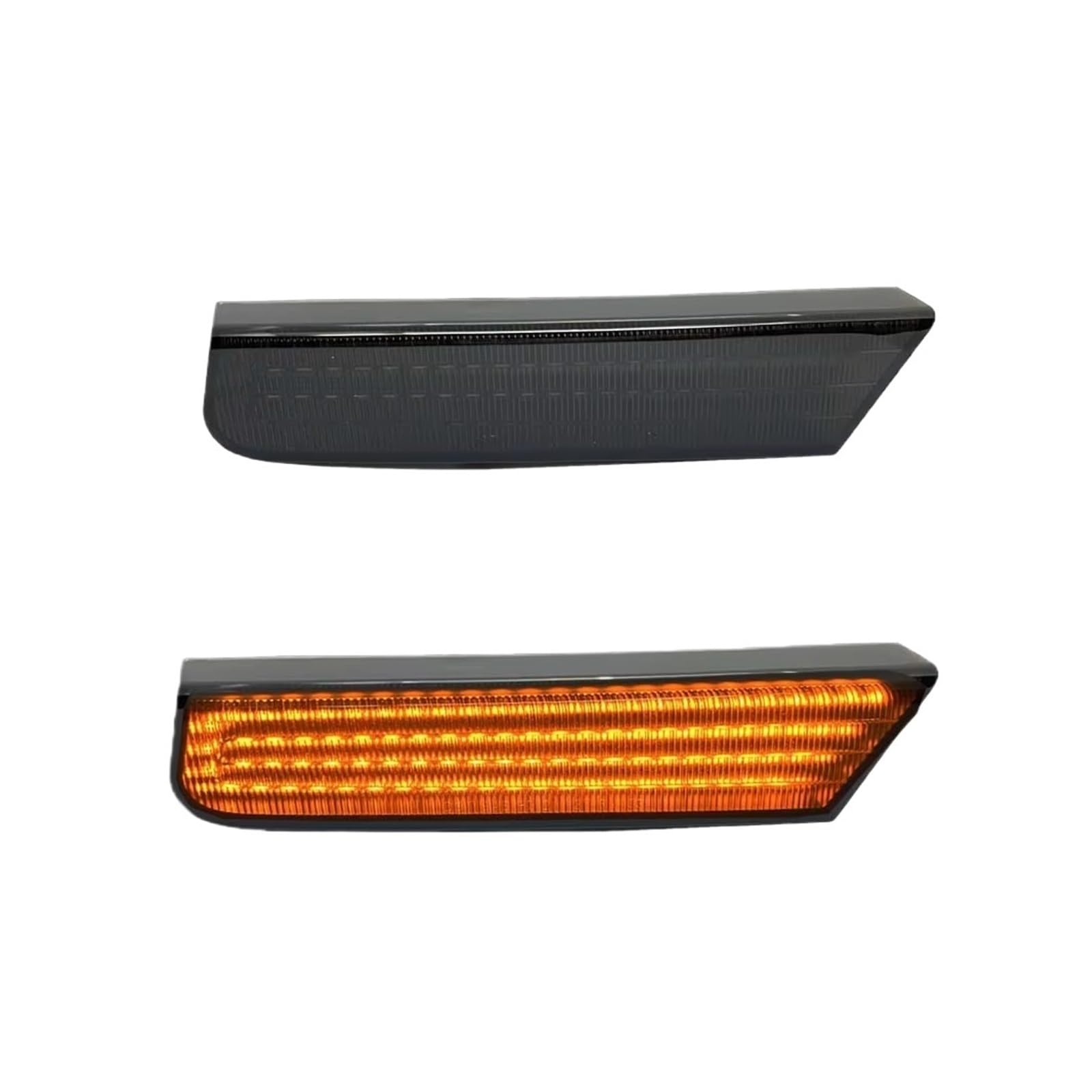 Intermitentes Dinamicos Luces LED Posición Laterales Parachoques Delantero Intermitentes Canbus Ámbar Ahumado 2 Unidades para Nissan para Xterra 2002-2004 OEM 261857Z800 Lámpara Señal Giro